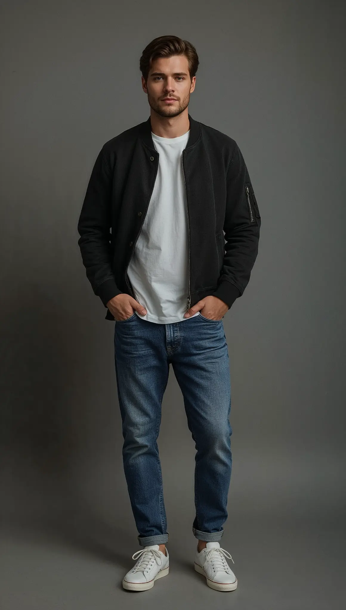 Foto de referência da pessoa antes dos novos looks